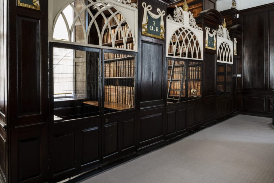 Cages at Marsh's Library in Dublin