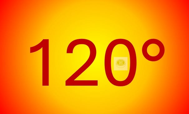 120 degrees